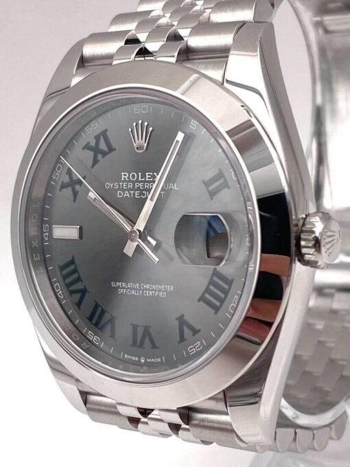 Superclone Rolex Datejust 41mm Rhodium Dial 126300 “Wimbledon” Jubilee - Image 5