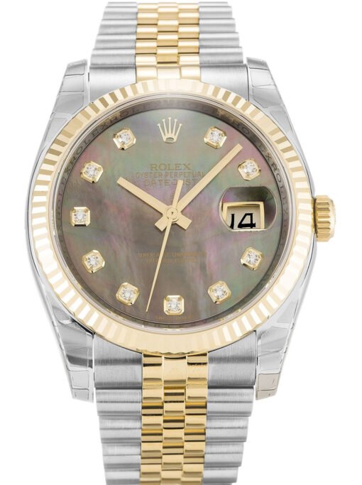 Rolex Datejust 36mm Mother of Pearl – Black Dial 116233