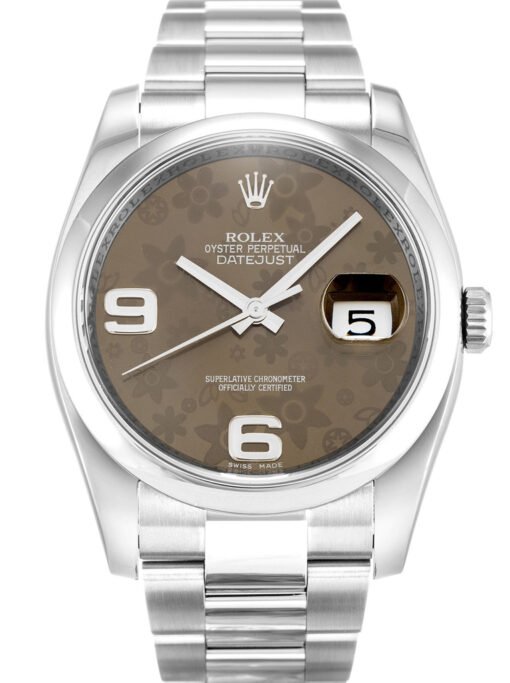 Rolex Datejust 36mm Brown Floral Dial 116200