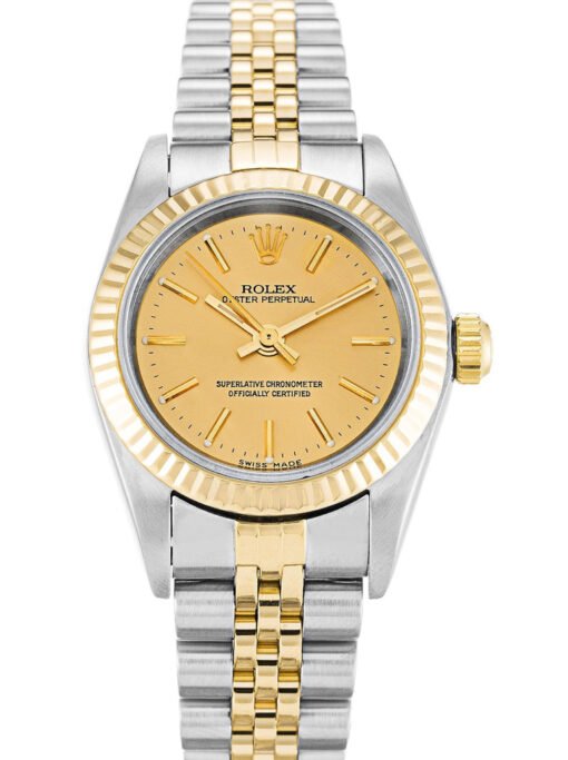 Rolex Oyster Perpetual Lady 24mm Gold Dial 76193