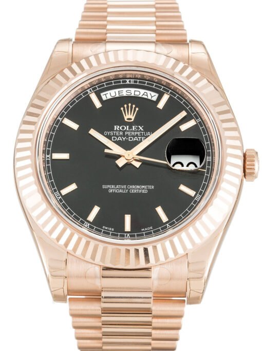 Rolex Day-Date II 41mm Black Dial 218235-2