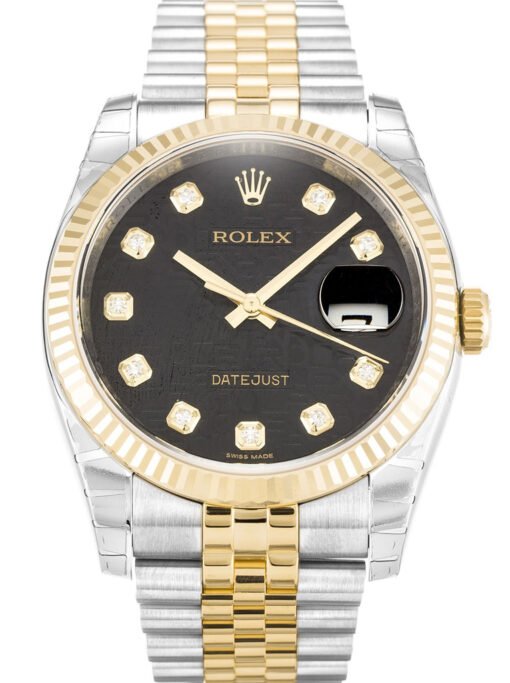 Rolex Datejust 36mm Black Jubilee Dial 116233