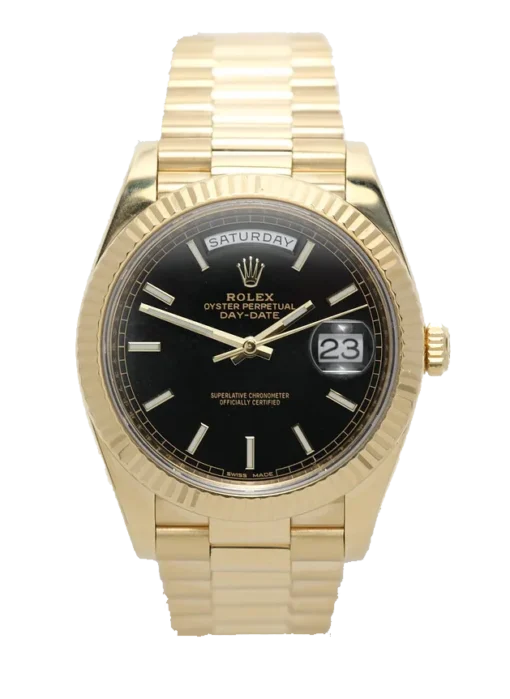 Superclone Rolex Day-Date 40 mm Black Dial 228238