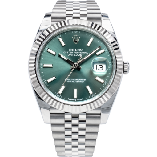 Rolex Datejust 41mm Green Dial 126334 Jubilee