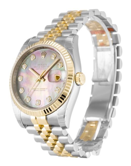 Rolex Datejust 36mm Mother of Pearl – Black Dial 116233 - Image 2