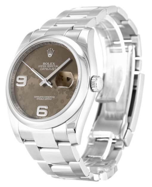 Rolex Datejust 36mm Brown Floral Dial 116200 - Image 2