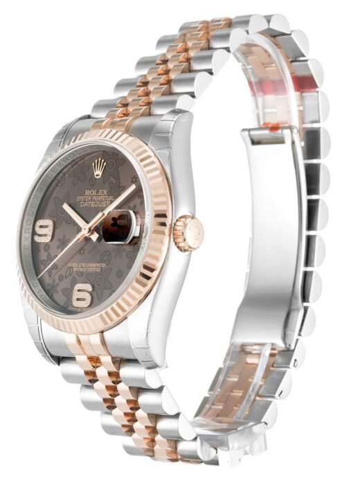 Rolex Datejust 36mm Chocolate Floral Dial 116231 - Image 2