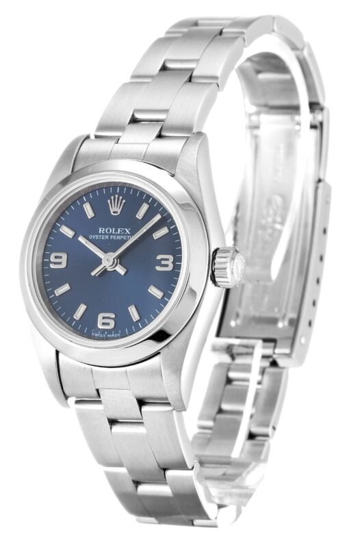 Rolex Oyster Perpetual Lady 24mm Blue Dial 76080 - Image 2