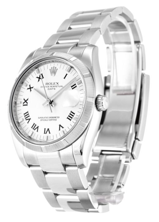 Rolex Oyster Perpetual Date 34mm White Dial 115210 - Image 2