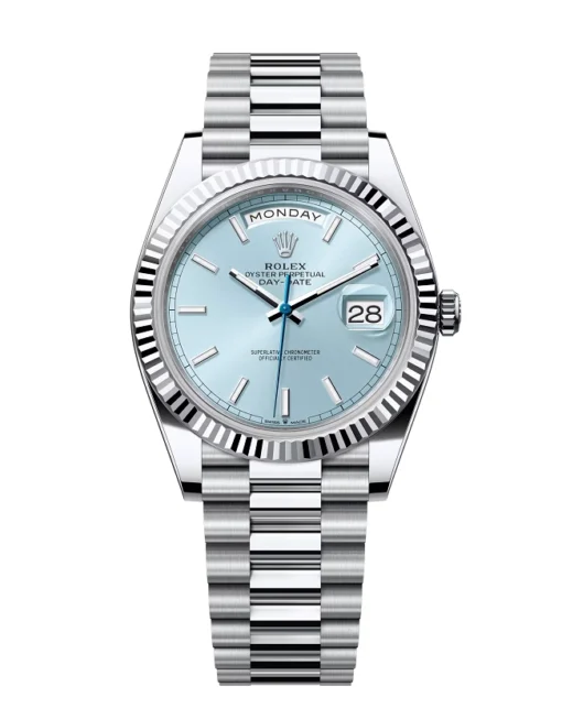 Superclone Rolex Day-Date 40 mm Ice blue Dial 228236