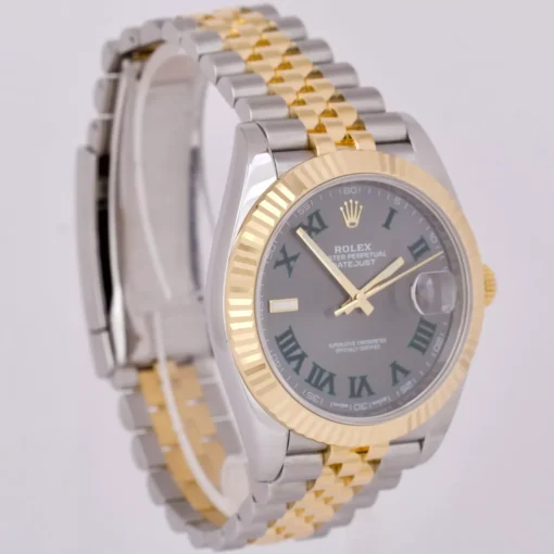 Superclone Rolex Datejust 41mm Rhodium Dial 126333 “Wimbledon” Flutted / Jubilee - Image 3