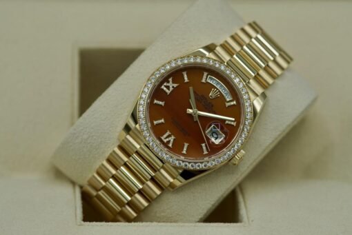 Superclone Rolex Day-Date 36 mm Carnelian Dial 128348RBR - Image 4