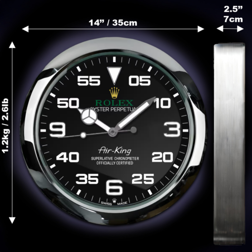 ROLEX WALL CLOCK – AIR KING OYSTER PERPETUAL - Image 3