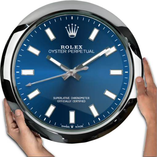 ROLEX WALL CLOCK – OYSTER PERPETUAL BLUE - Image 2