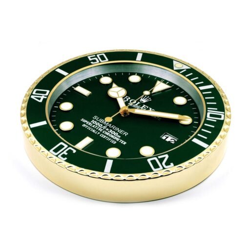 ROLEX WALL CLOCK – SUBMARINER GREEN GOLD - Image 2