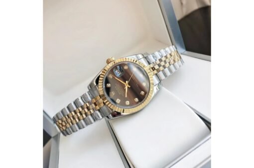 Rolex Datejust 36/28mm RG/SS Jub Black/Dia - Image 5