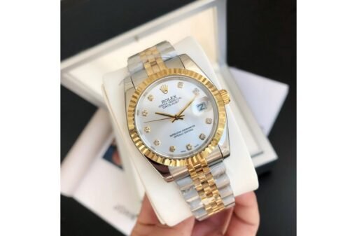 Rolex Datejust 36/28mm RG/SS Jub Sliver/Dia - Image 2