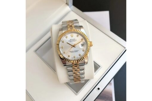 Rolex Datejust 36/28mm RG/SS Jub Sliver/Dia - Image 5