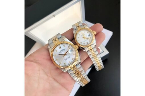 Rolex Datejust 36/28mm RG/SS Jub Sliver/Dia