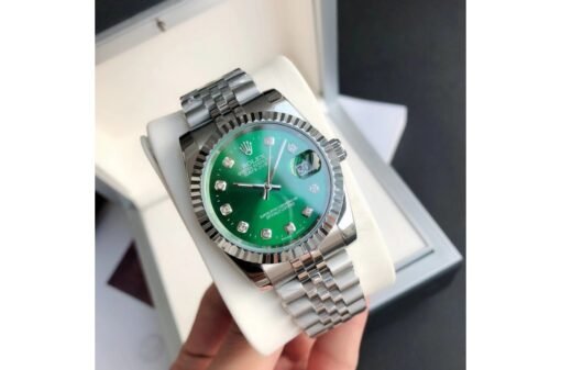 Rolex Datejust 36/28mm SS/SS Jub Green/Dia - Image 2