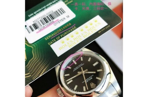 Rolex Oyster Perpetual 31/41mm SS/SS Black/Stk - Image 6