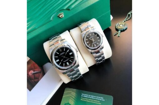 Rolex Oyster Perpetual 31/41mm SS/SS Black/Stk