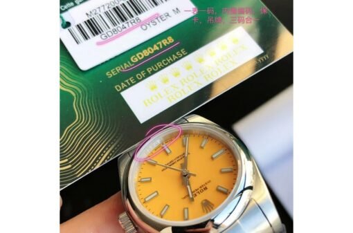 Rolex Oyster Perpetual 31/41mm SS/SS Yellow/Stk - Image 6