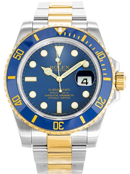 Superclone Rolex Submariner 40mm Blue Dial 116613LB “Bluesy”