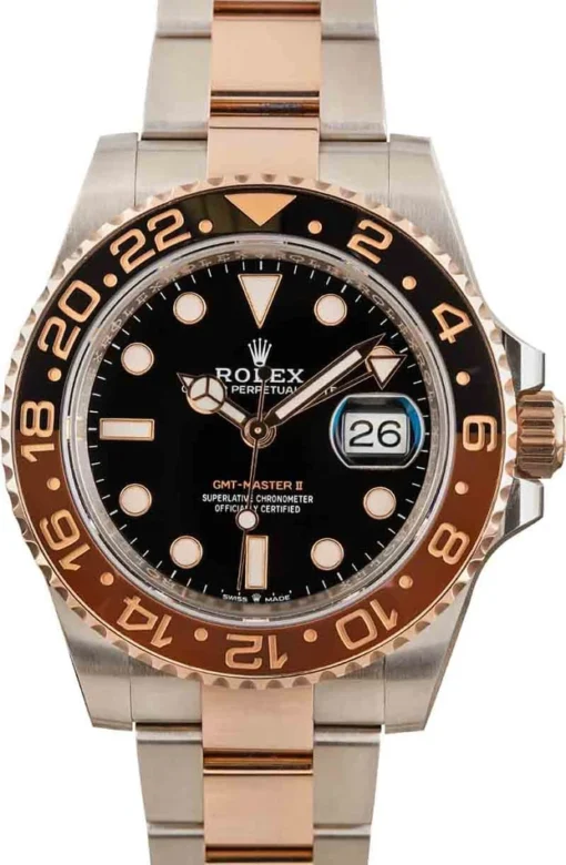 Superclone Rolex GMT-Master II 40mm Black Dial 126711CHNR Root Beer