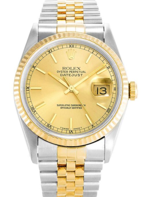 Rolex Datejust 36mm Gold Dial 16233