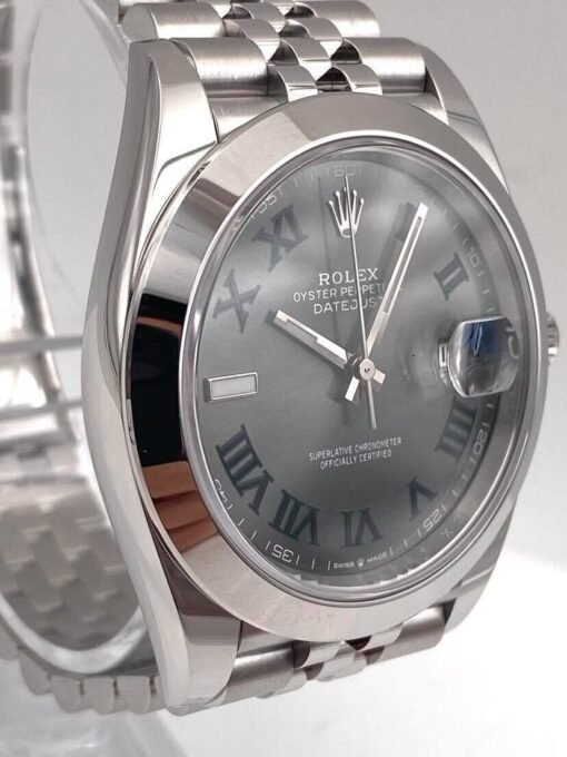 Superclone Rolex Datejust 41mm Rhodium Dial 126300 “Wimbledon” Jubilee - Image 6