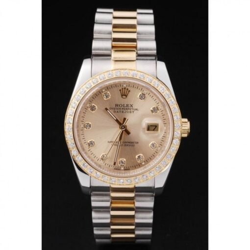 Superclone Rolex Datejust 36mm Gold Dial SRL40 - Image 2