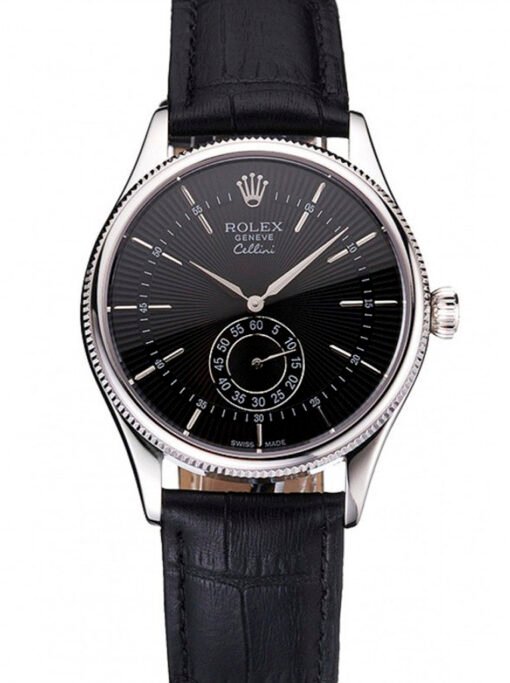 Superclone Rolex Cellini 38mm Black Dial REP016790