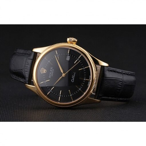 Superclone Rolex Cellini 38mm Black Dial REP016807 - Image 4
