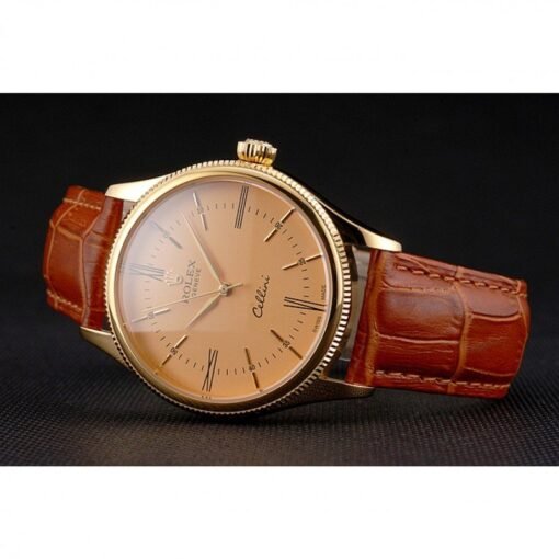 Superclone Rolex Cellini 38mm Gold Dial REP016798 - Image 4