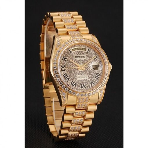 Superclone Rolex Day-Date 37mm Gold Dial 1453956 - Image 2