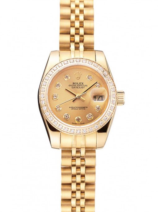 Superclone Rolex Datejust 28mm Gold Dial 1454096