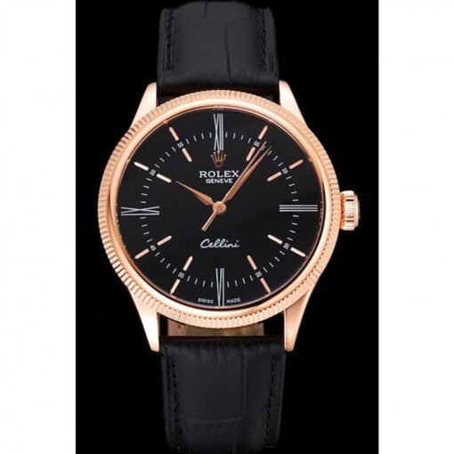 Superclone Rolex Cellini 39mm Black Dial 622656 - Image 2