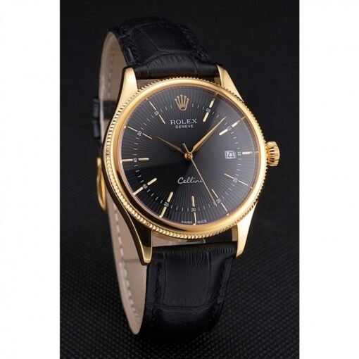 Superclone Rolex Cellini 38mm Black Dial REP016807 - Image 3