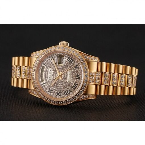 Superclone Rolex Day-Date 37mm Gold Dial 1453956 - Image 3