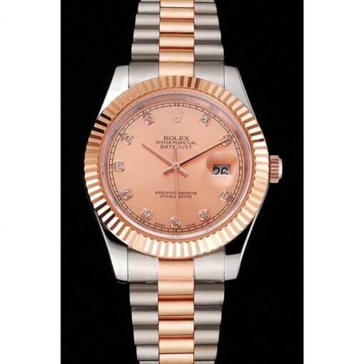 Superclone Rolex Datejust 41mm Rose-Gold Dial REP016816 - Image 2