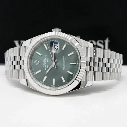 Rolex Datejust 41mm Green Dial 126334 Jubilee - Image 7