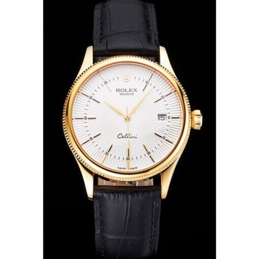 Superclone Rolex Cellini 38mm White Dial REP016791 - Image 2