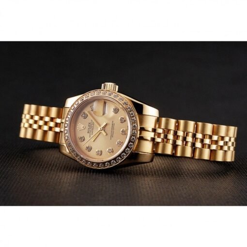 Superclone Rolex Datejust 28mm Gold Dial 1454096 - Image 4