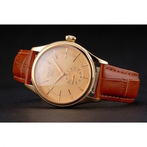 Superclone Rolex Cellini 38mm Gold Dial REP016789 - Image 5