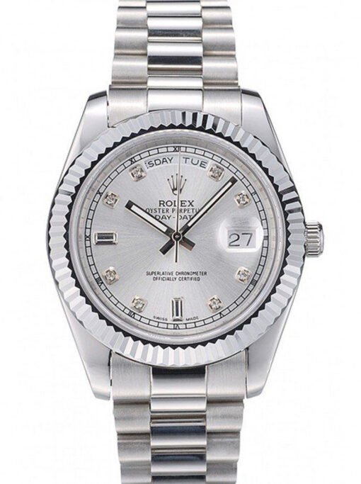 Superclone Rolex Day-Date 41mm Silver Dial 41995